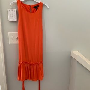 Orange Banana Republic Dress with cinched waist 2P